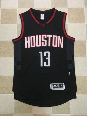 Maillot De Basket Houston Rockets James Harden 13 Brode AU Fabric Noir